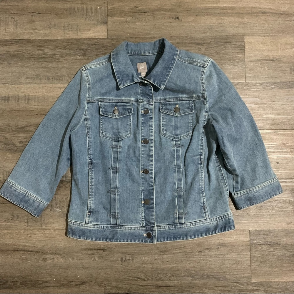 J. Jill Light Blue Denim Jacket